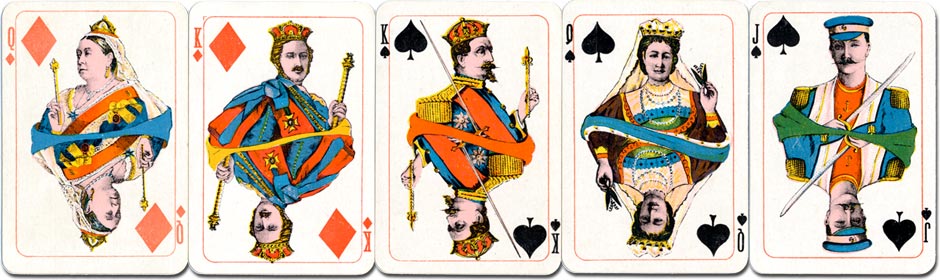 Kimberley's Royal National Patriotic playing cards, c.1902