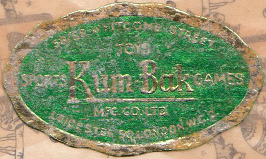 Kargo or Card Golf distributed by Kum-Bak Sports Toys & Games, c.1931
