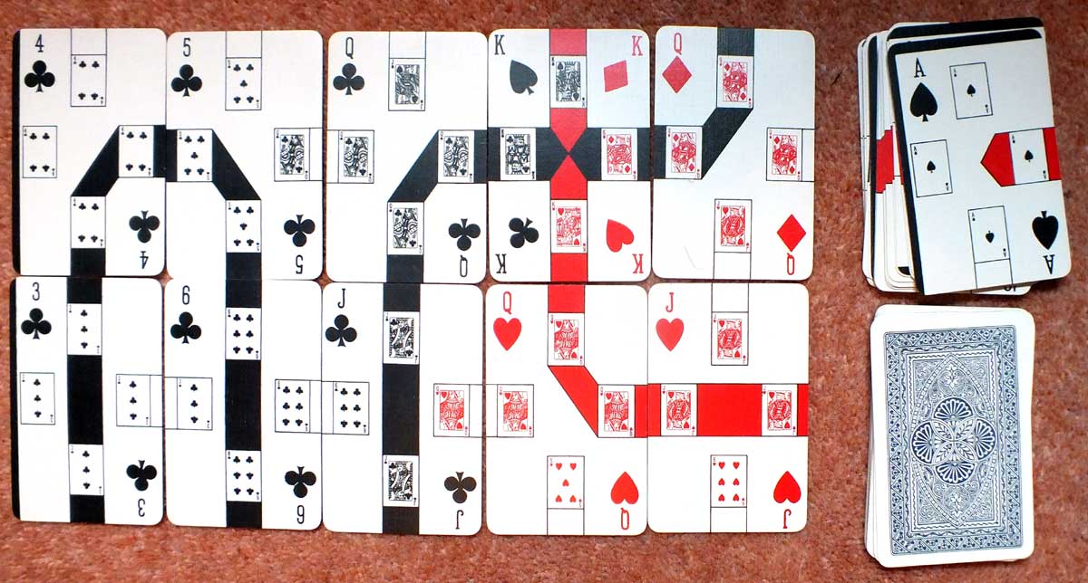 “Lincard” card game invented by John William Wolf and patented in 1937