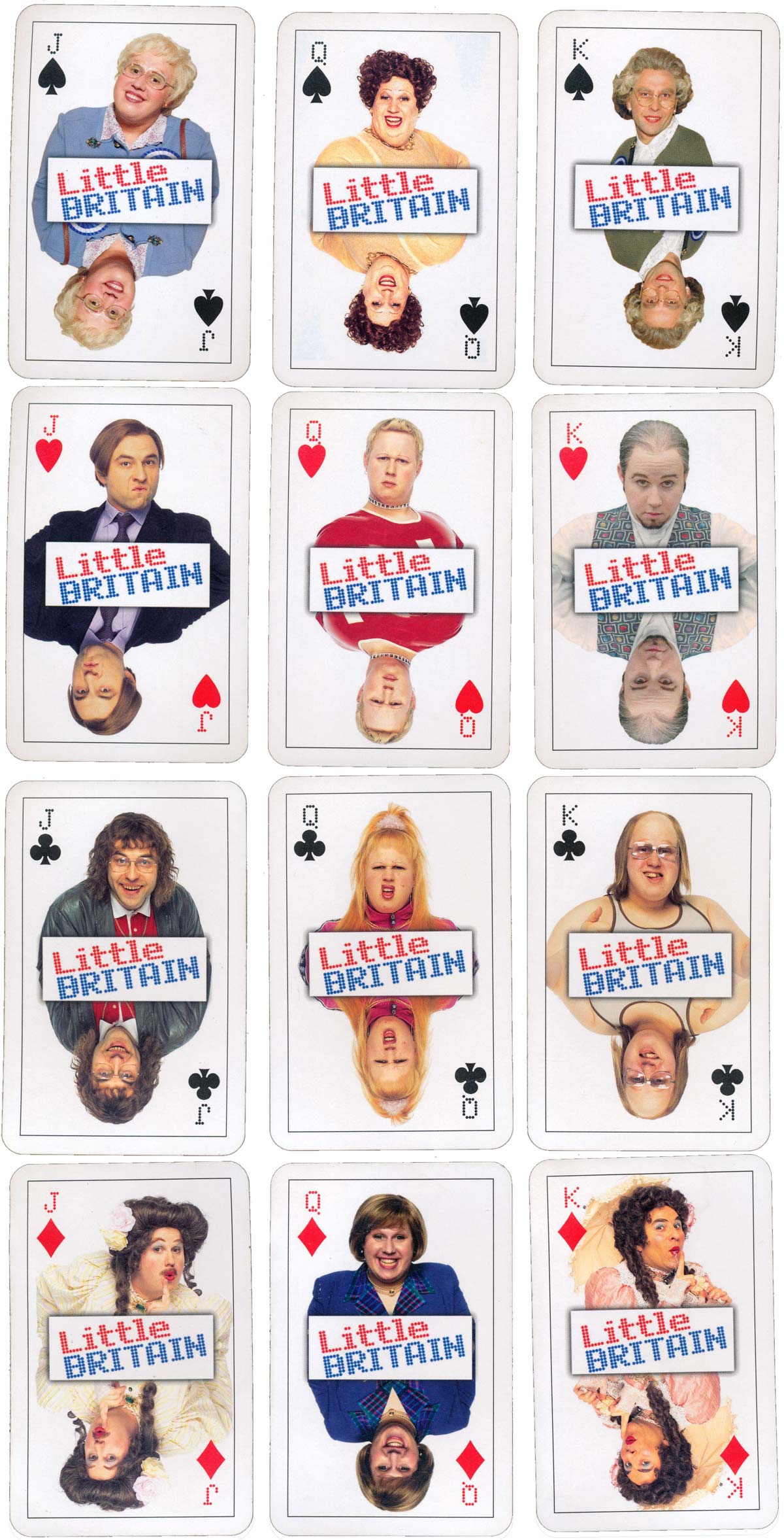 “Little Britain” fan deck published by the BBC in 2005