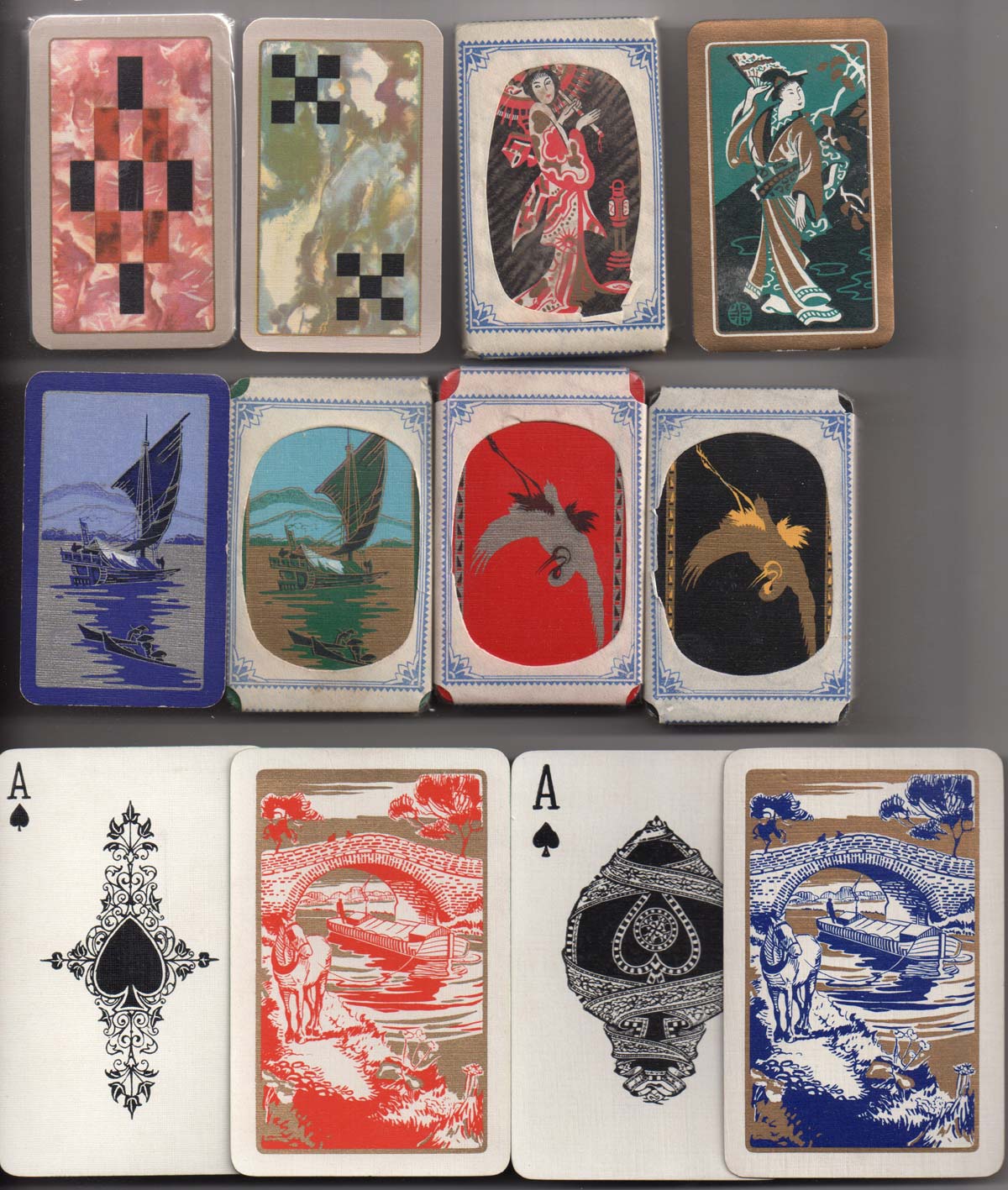 Playing cards printed by Mardon, De la Rue, Universal and Waddingtons for the Wills gift scheme, 1933-34