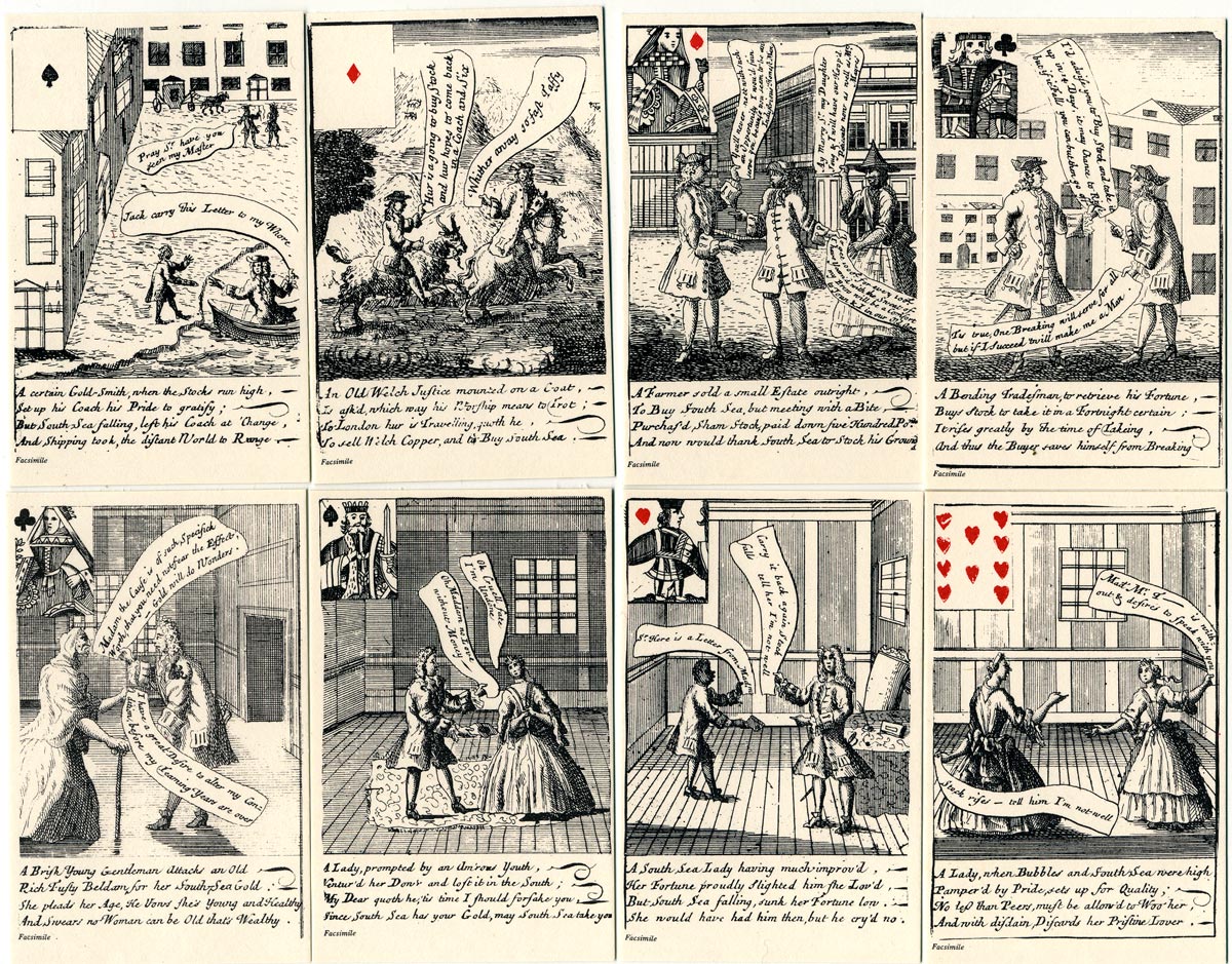 South Sea Bubble Playing Cards, 1720