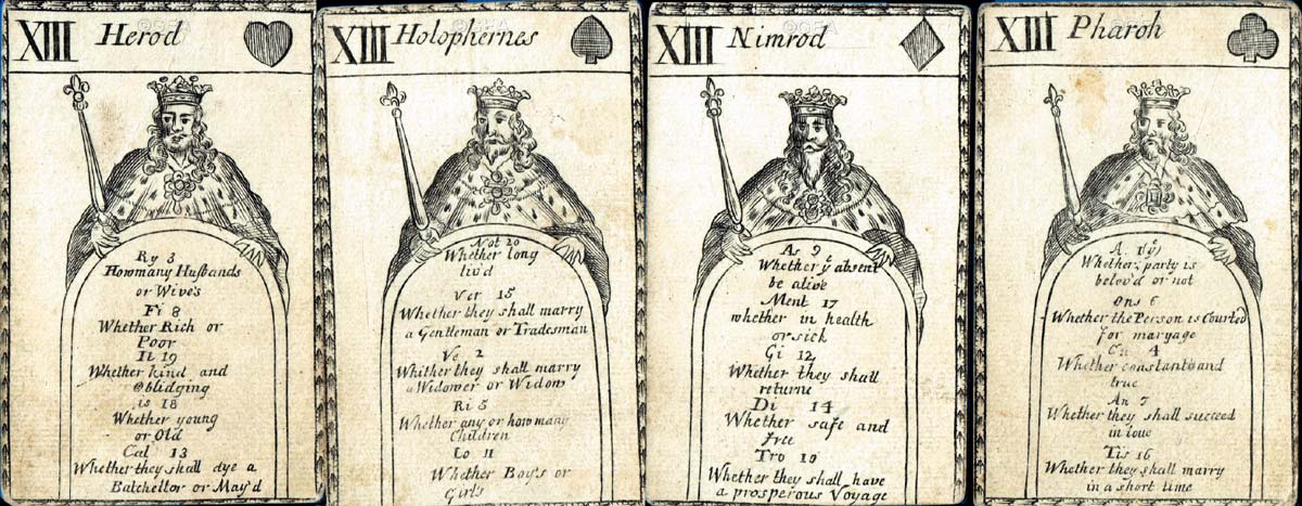 Lenthall's Fortune-Telling Cards, c.1714