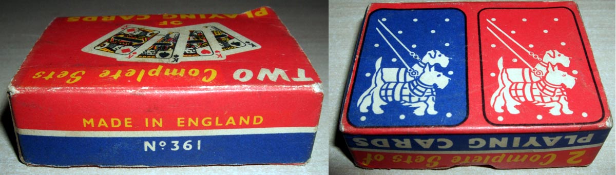 miniature novelty playing cards from the late 1940s or early 1950s