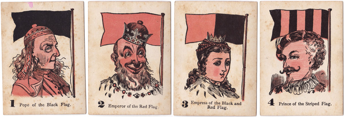 the Game of Four Flags, 1884 the Game of Four Flags, 1884