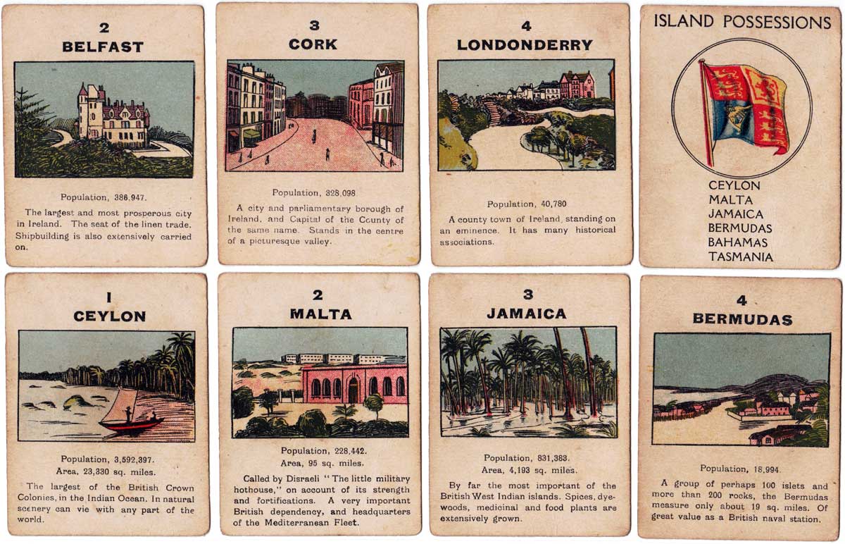 The British Empire card game published by Norvic Mill, c.1920