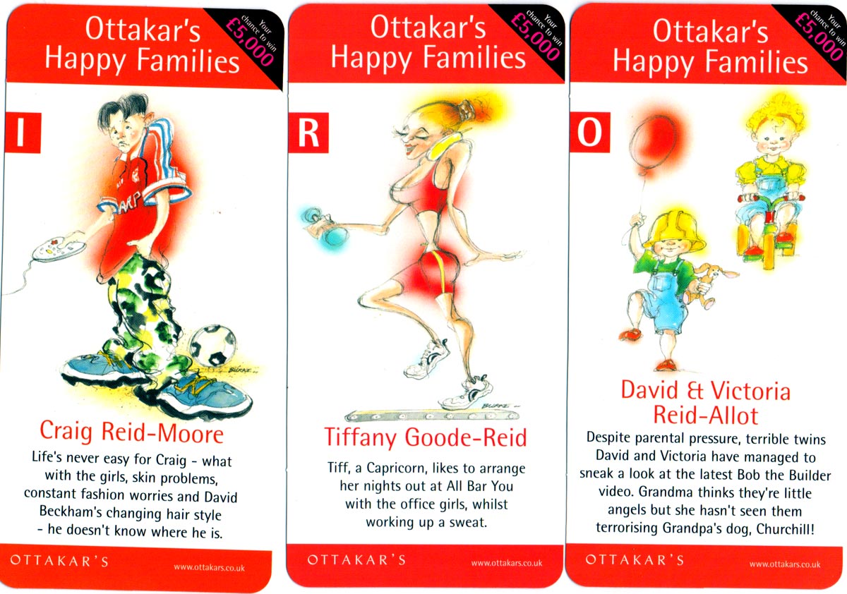 Ottakar’s Happy Families designed by Chris Burke, 2000