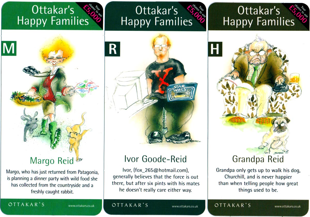 Ottakar’s Happy Families designed by Chris Burke, 2000