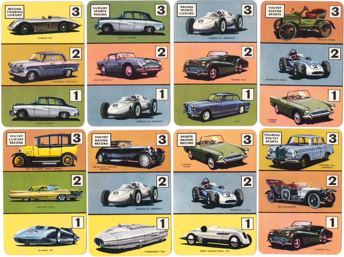 The Car Game with artwork by Barry Rowe, published by Pepys, c.1960