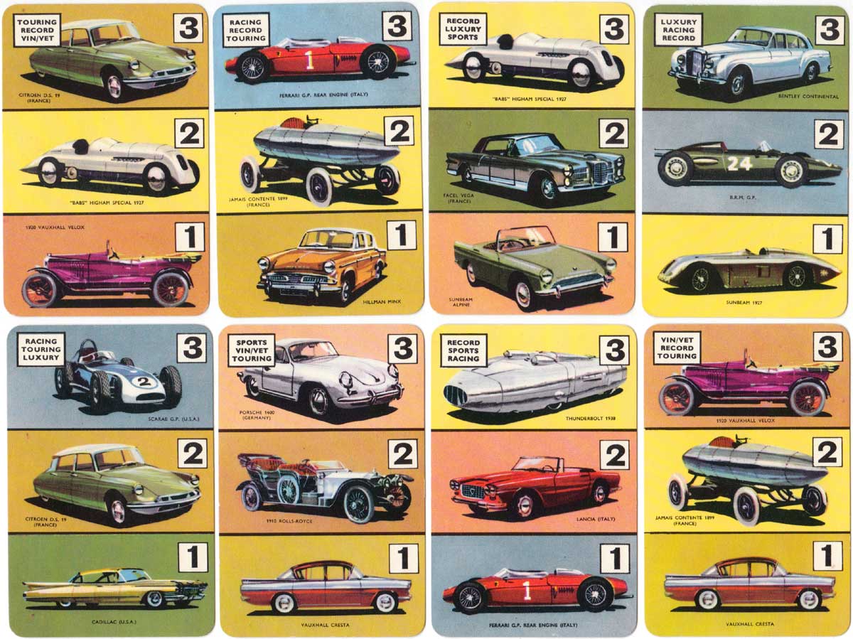 The Car Game with artwork by Barry Rowe, published by Pepys, c.1960