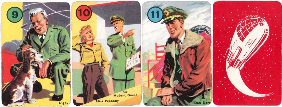 Dan Dare sci-fi card game with illustrations by Frank Hampson, Pepys Series, 1953 Dan Dare sci-fi card game with illustrations by Frank Hampson, Pepys Series, 1953