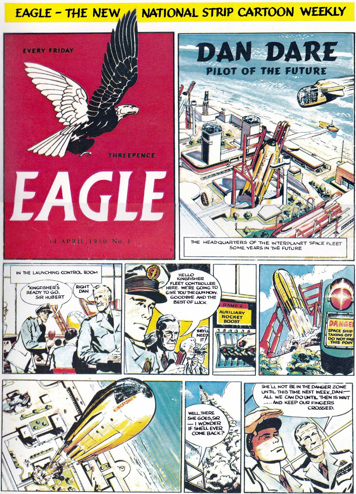 1st copy of Eagle, 14th April 1950 1st copy of Eagle, 14th April 1950