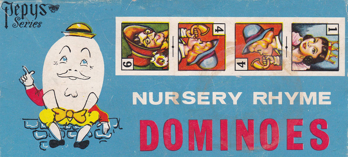 8 different pictorial domino games were published by Pepys between c.1930 - 1950s