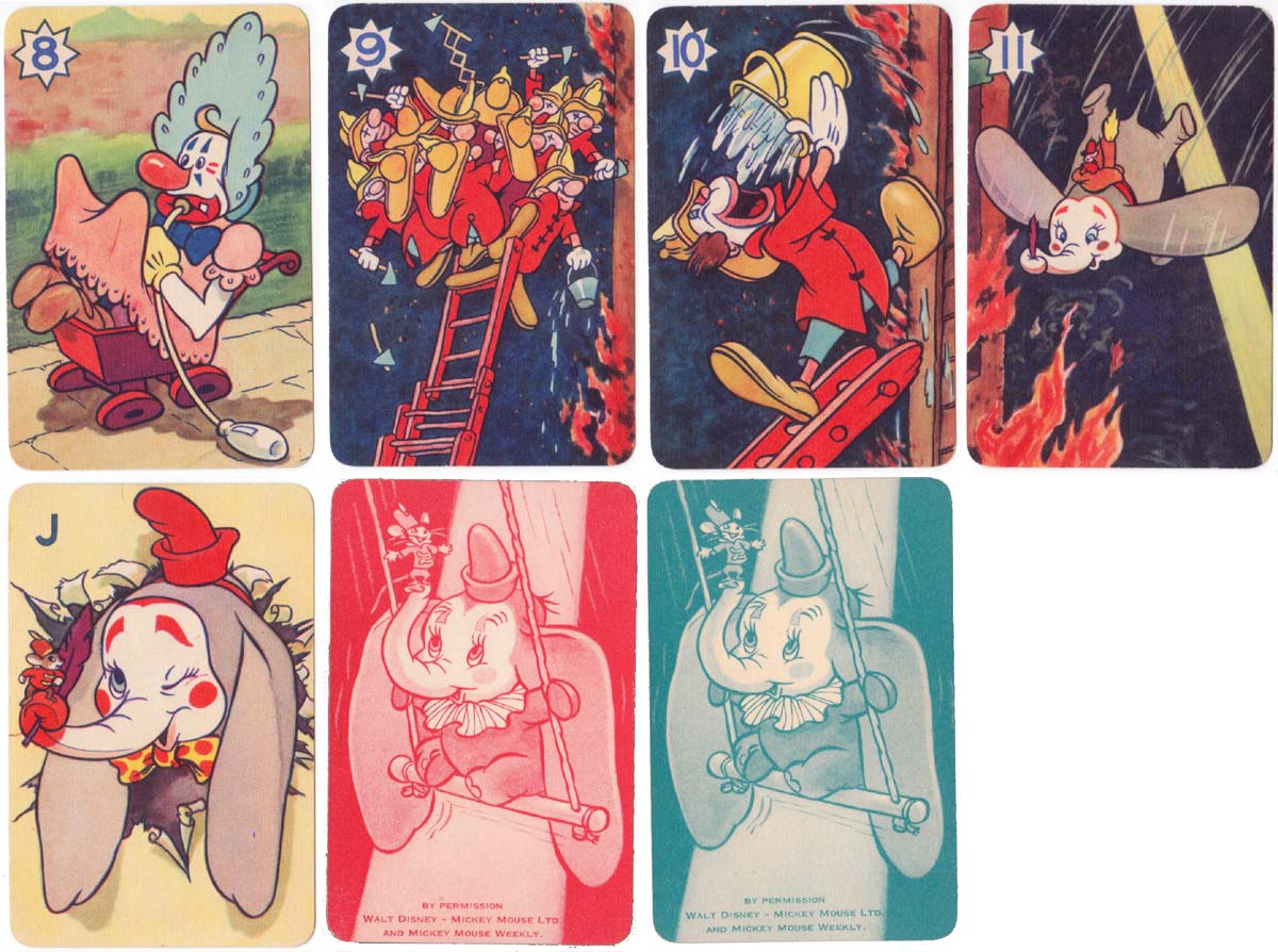 Walt Disney’s Dumbo card game published by Pepys, 1939