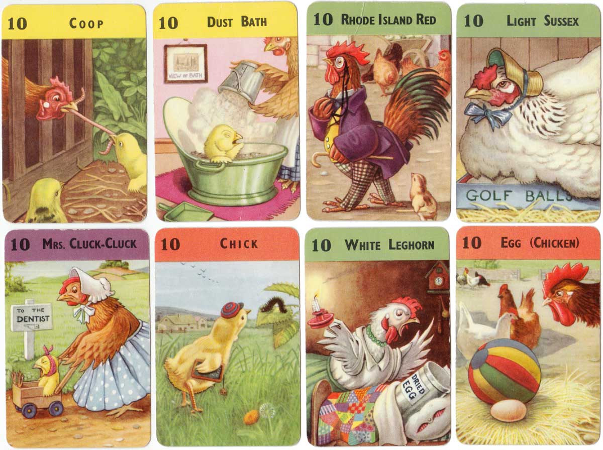 Farmyard Cries card game published by Pepys Games, 1952