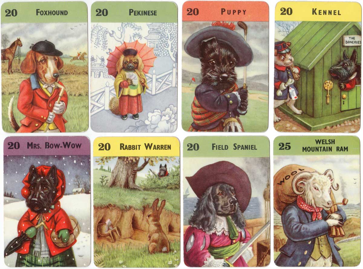 Farmyard Cries card game published by Pepys Games, 1952