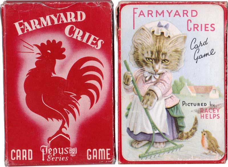 Farmyard Cries card game published by Pepys Games, 1952