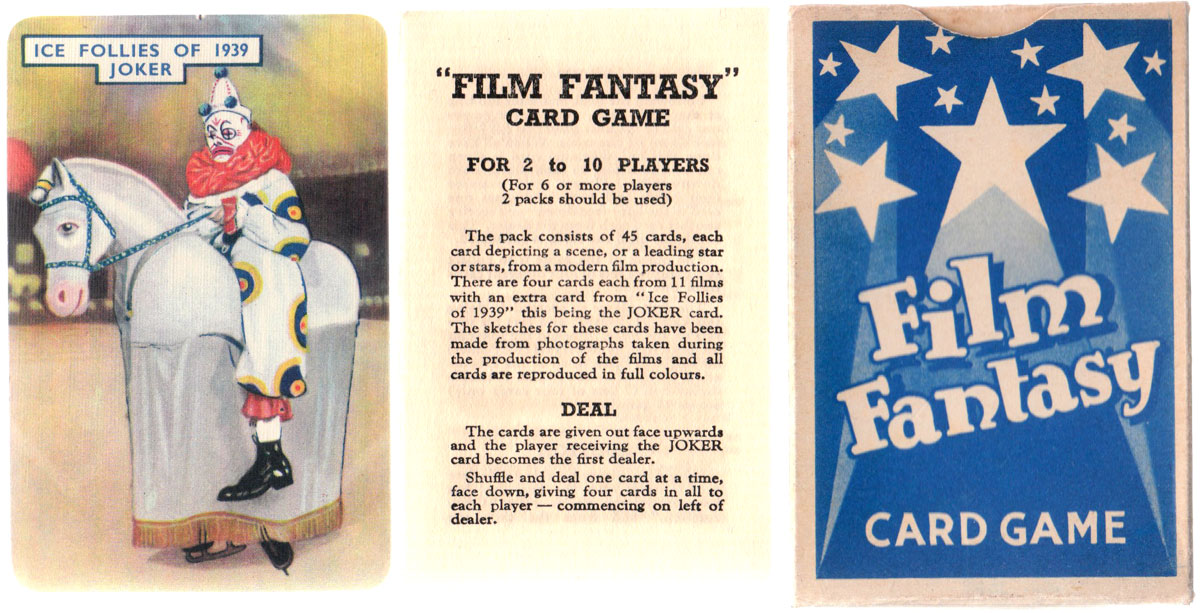 Pepys “Film Fantasy” card game, 1939