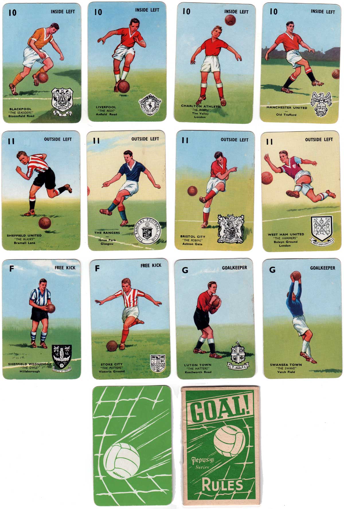 Goal! (1st edition) published by Pepys games, 1960 Goal! (1st edition) published by Pepys games, 1960