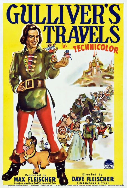 Gulliver’s Travels produced and directed by Max and Dave Fleischer for Paramount Studios, 1940
