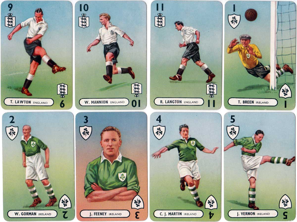 International Football Whist published by Pepys Games, 1947 International Football Whist published by Pepys Games, 1947