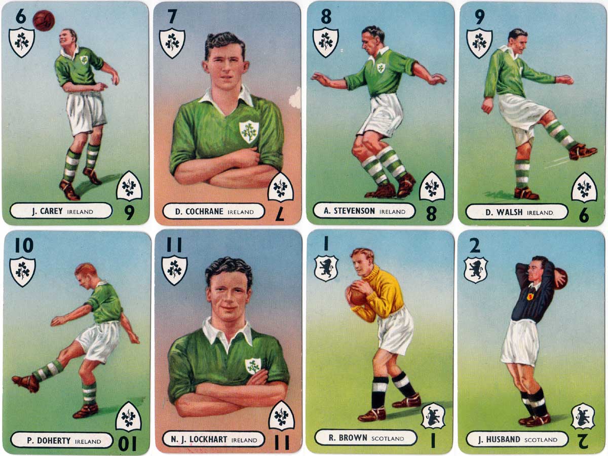 International Football Whist published by Pepys Games, 1947 International Football Whist published by Pepys Games, 1947