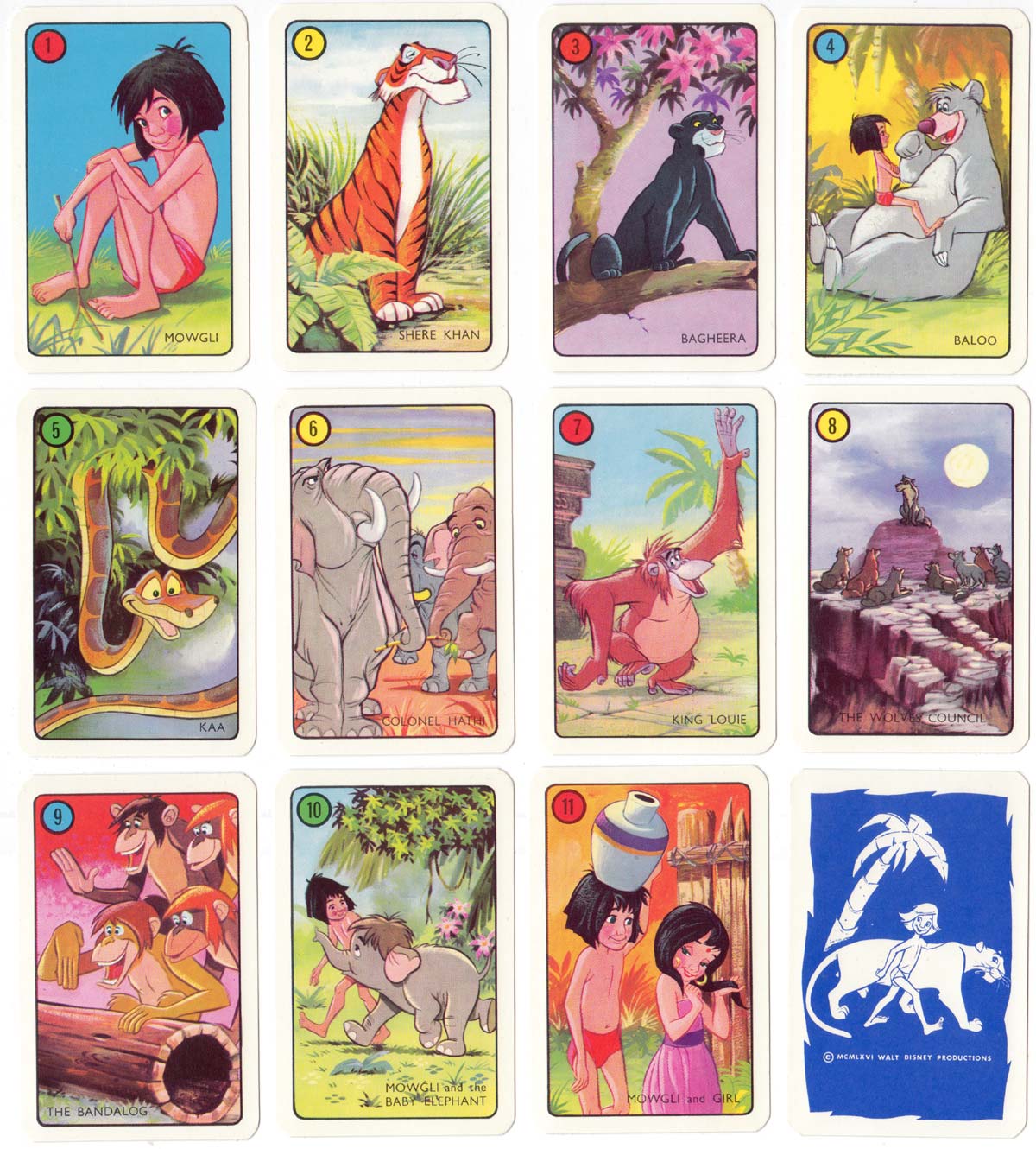 Jungle Book by Pepys games, inspired by Walt Disney, 1967