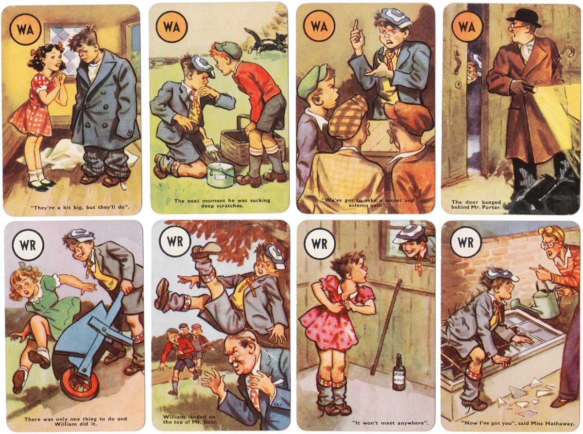 Just William drawn by Thomas Henry, published by Pepys Games in 1952 Just William drawn by Thomas Henry, published by Pepys Games in 1952