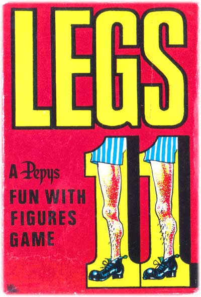 Legs Eleven card game by Pepys, 1974