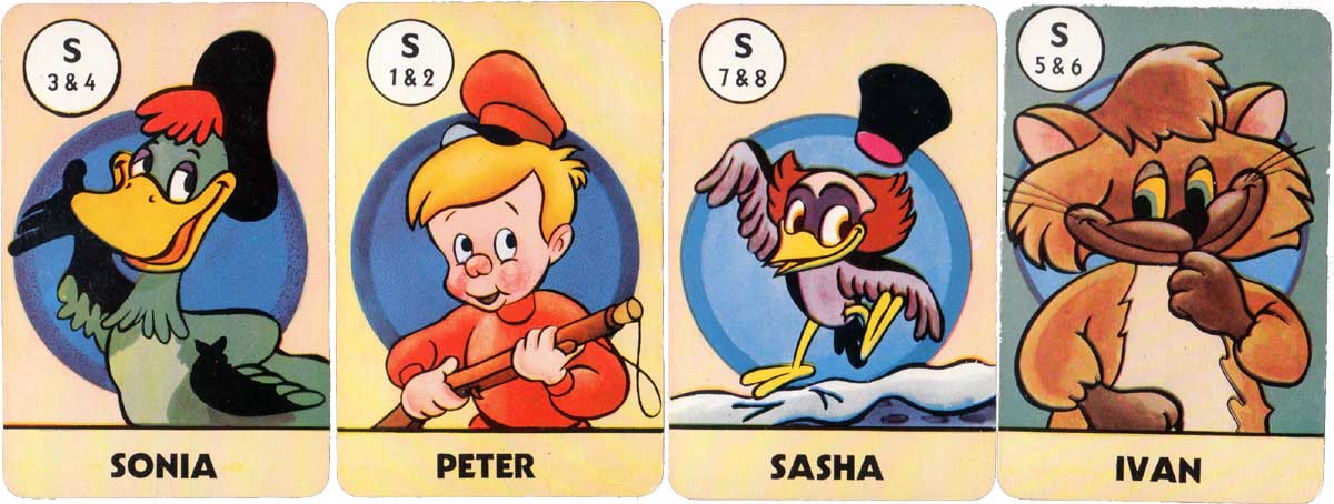 Peter and the Wolf card game published by Pepys Games, 1947