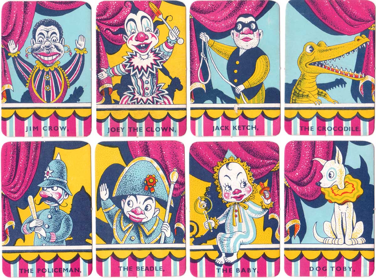 Punch and Judy card game published by Pepys, 1956