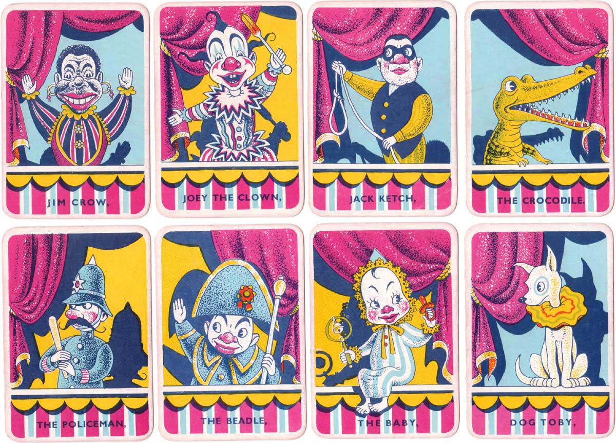 Punch and Judy card game published by Pepys, 1956