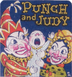 Punch and Judy card game published by Pepys, 1956
