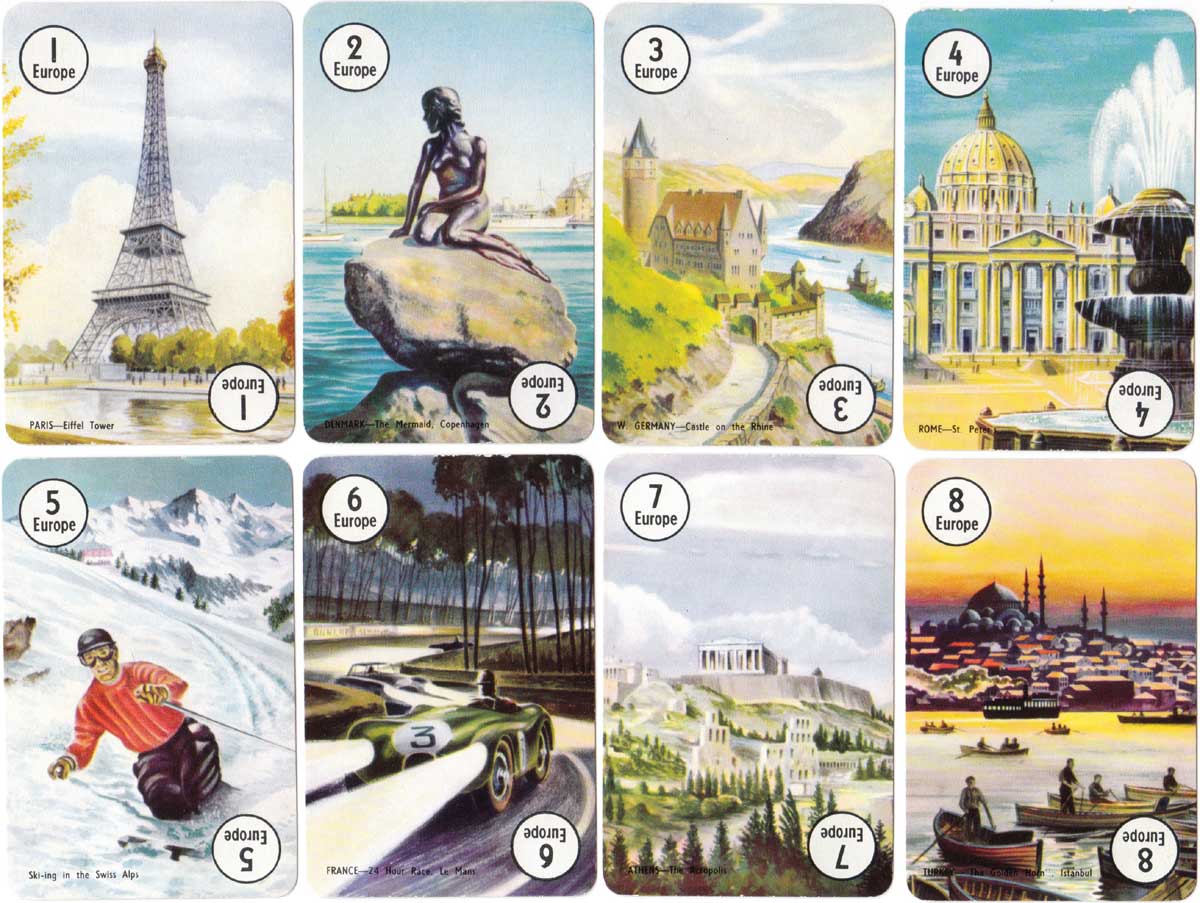 Round the World card game published by Pepys, 1961 Round the World card game published by Pepys, 1961