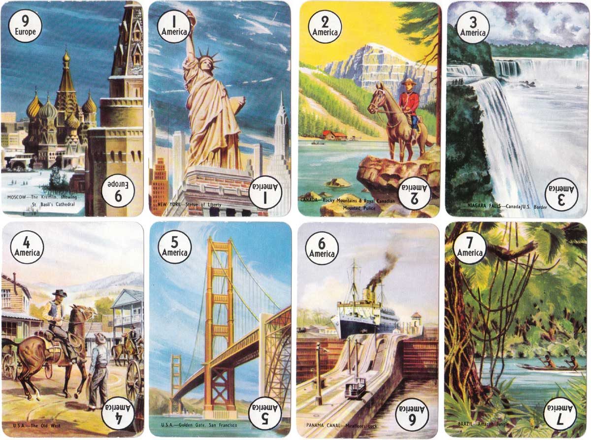 Round the World card game published by Pepys, 1961 Round the World card game published by Pepys, 1961