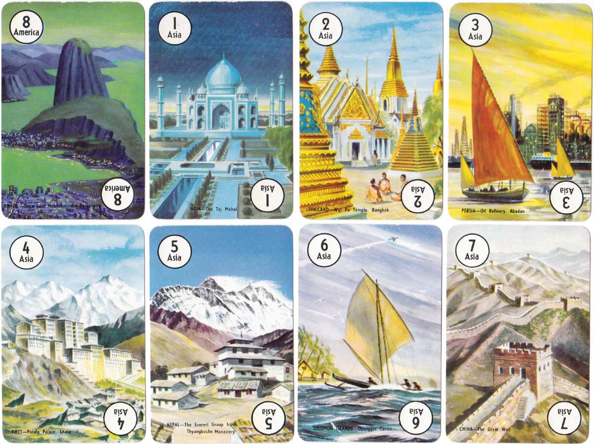 Round the World card game published by Pepys, 1961 Round the World card game published by Pepys, 1961
