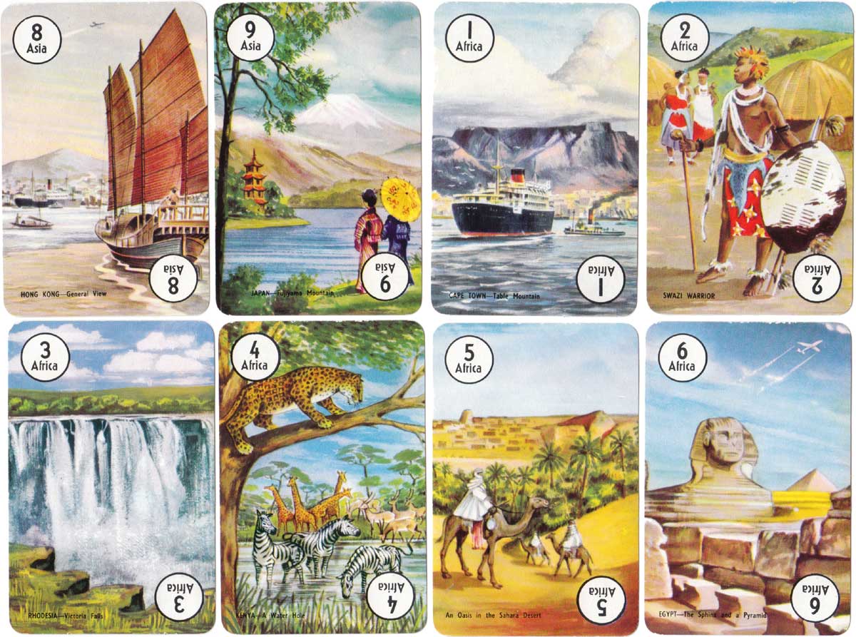 Round the World card game published by Pepys, 1961 Round the World card game published by Pepys, 1961