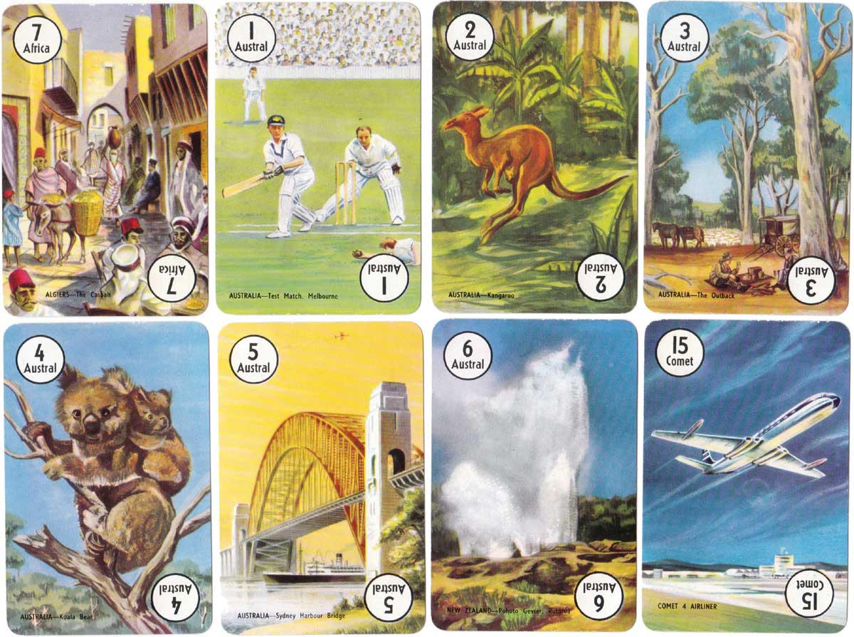 Round the World card game published by Pepys, 1961 Round the World card game published by Pepys, 1961