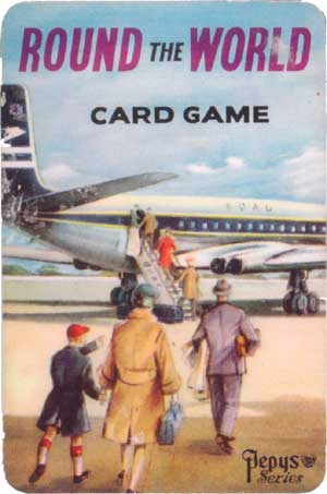 Round the World card game published by Pepys, 1961