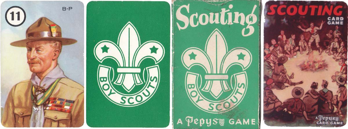 Scouting card game published by Pepys (Castell Bros) in 1955