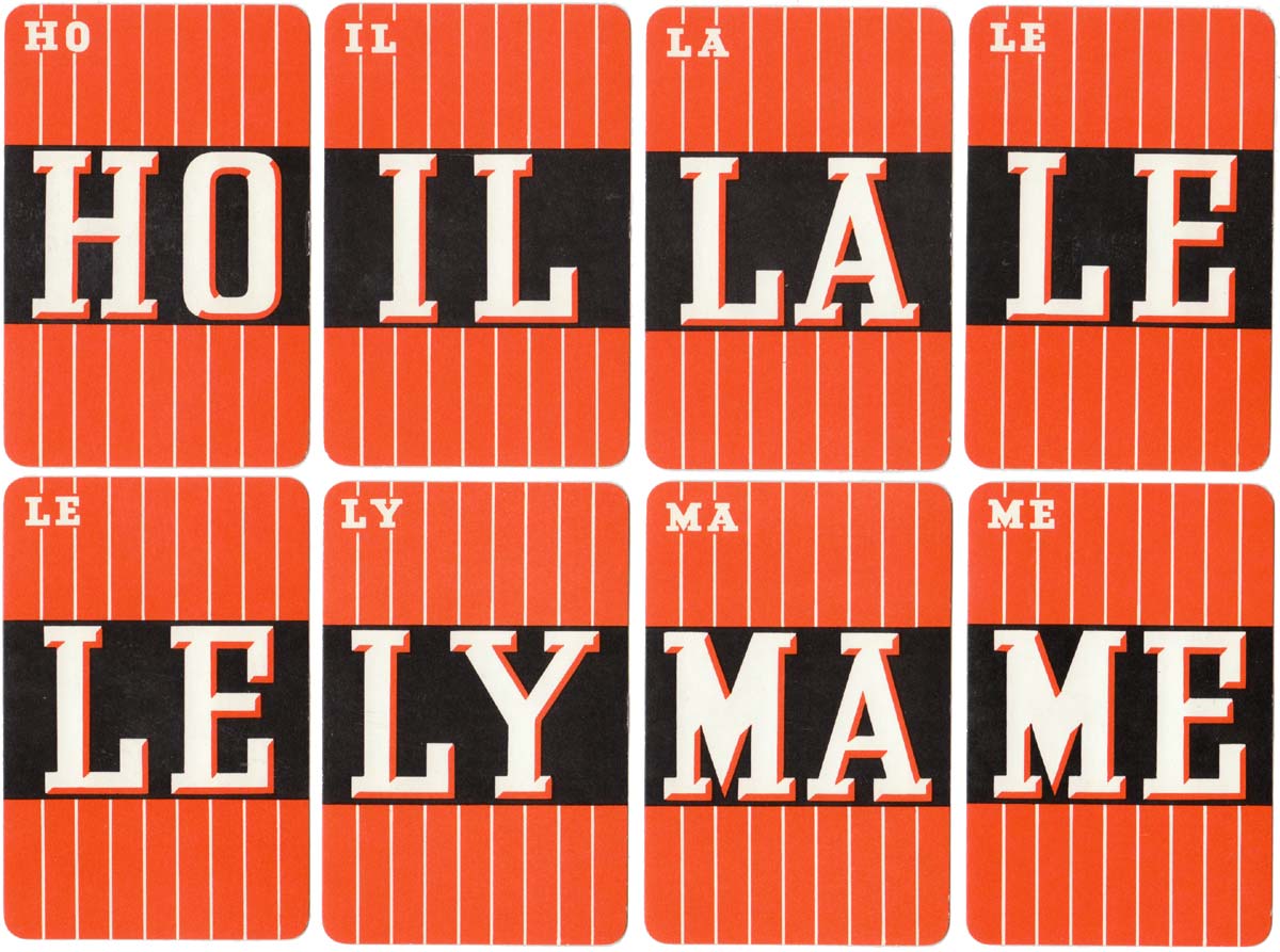 Spell word game published by Pepys Games, 1958
