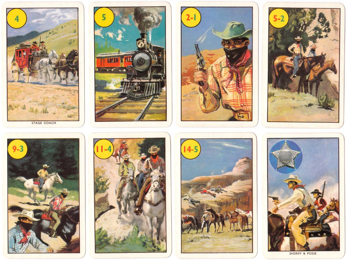 Wild West card game published by Pepys, 1963