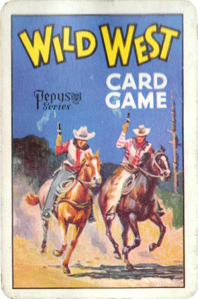 Wild West card game published by Pepys, 1963