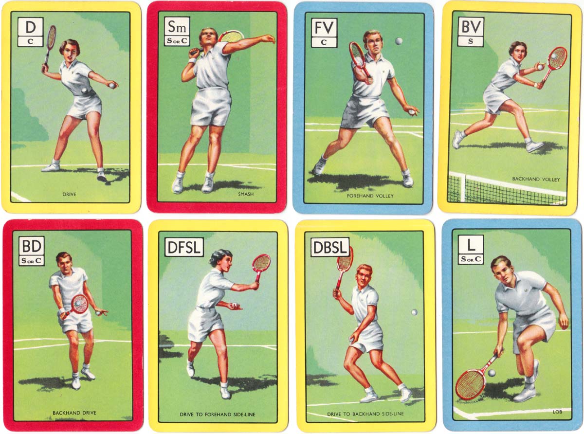 Wimbledon card game published by Pepys (Castell Bros Ltd), 1959