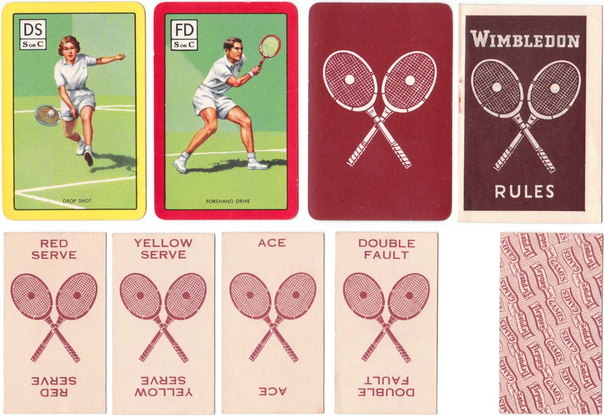 Wimbledon card game published by Pepys (Castell Bros Ltd), 1959