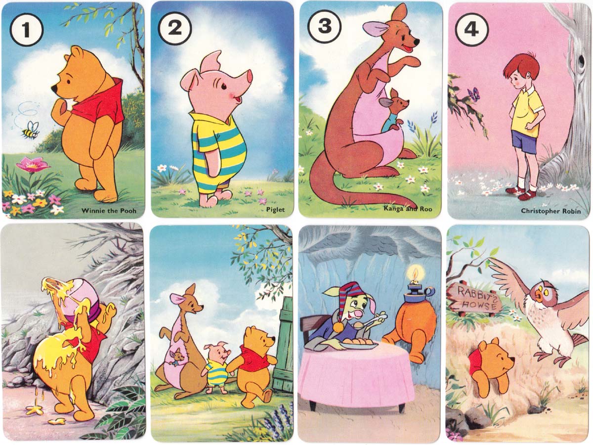Winnie the Pooh card game published by Pepys Games 1965