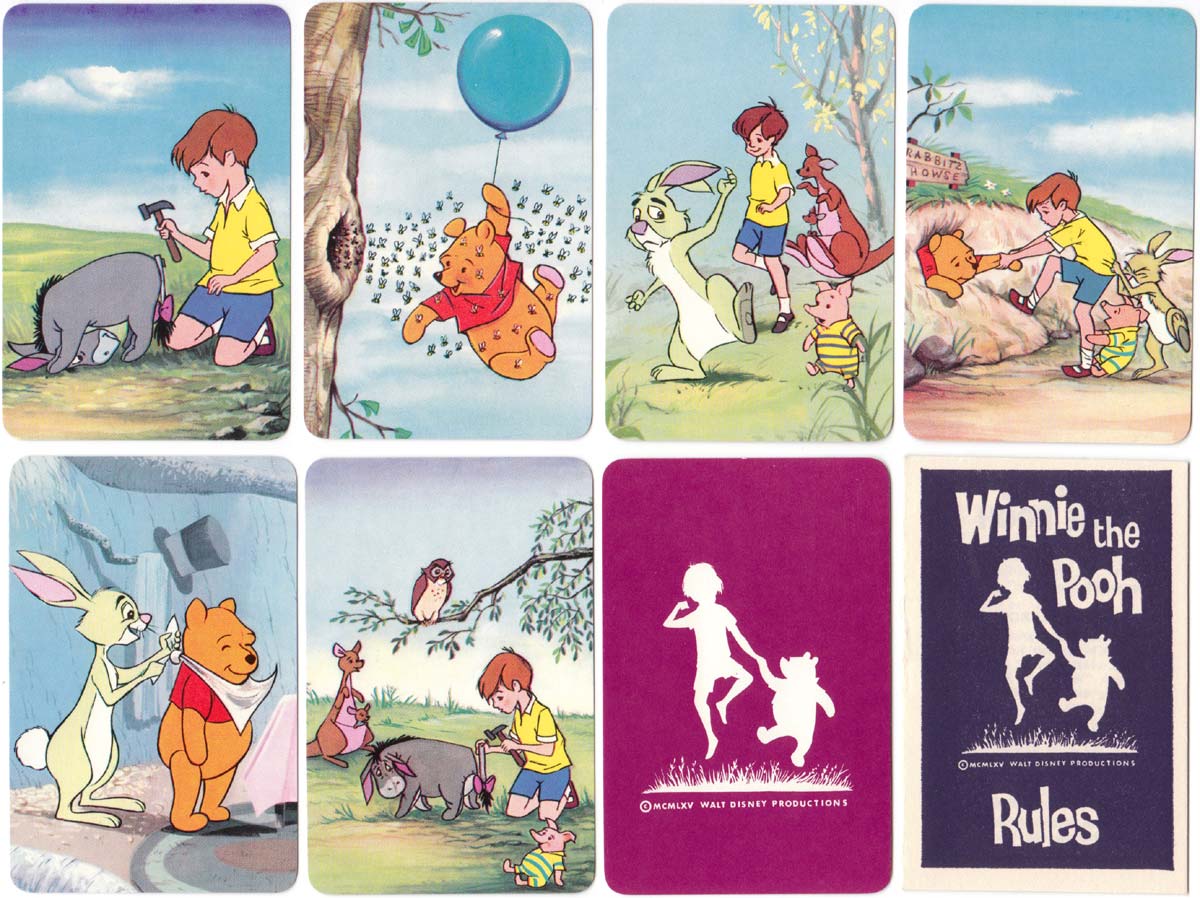 Winnie the Pooh card game published by Pepys Games 1965