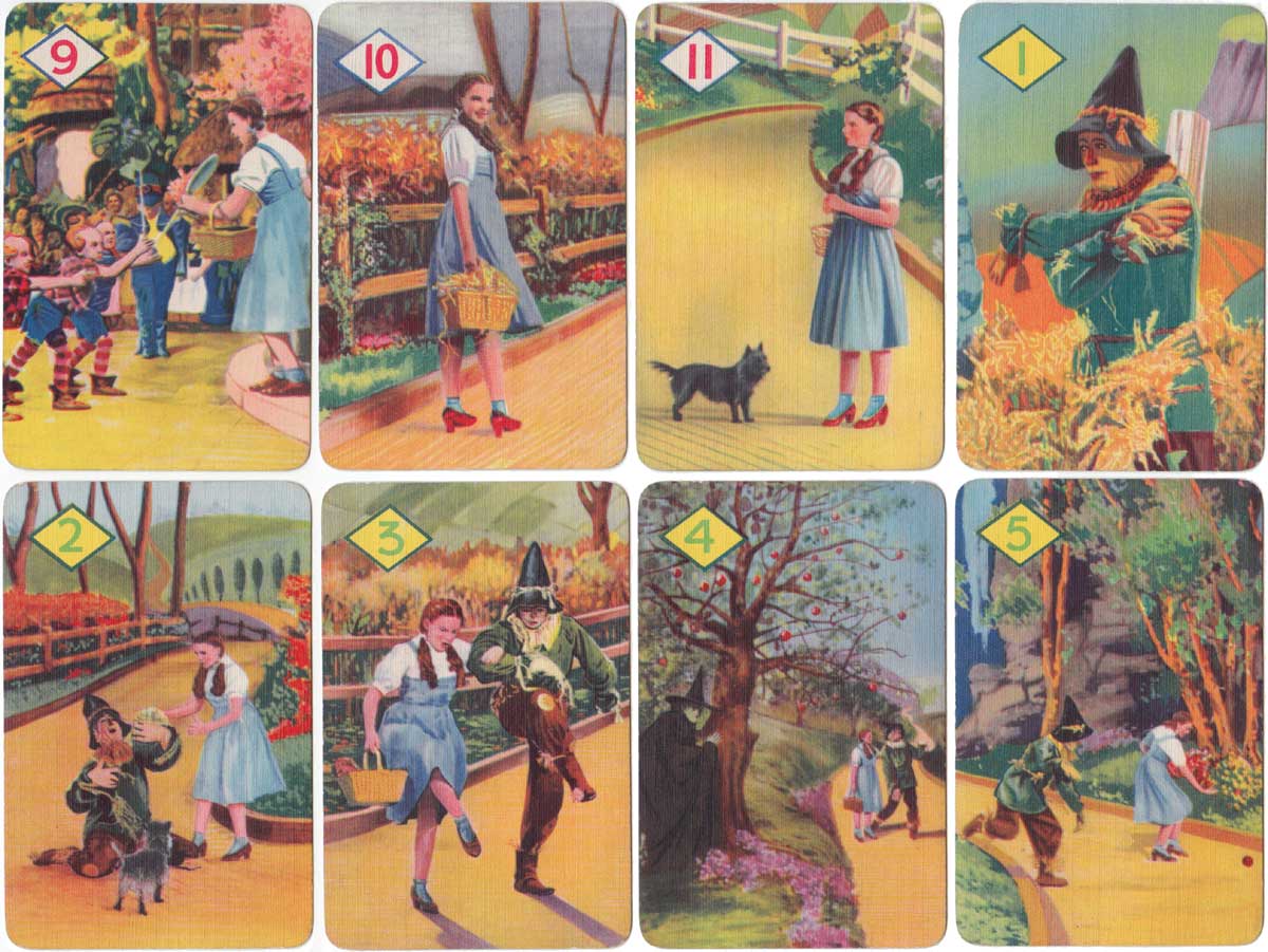 Wizard of Oz card game published by Pepys, 1940