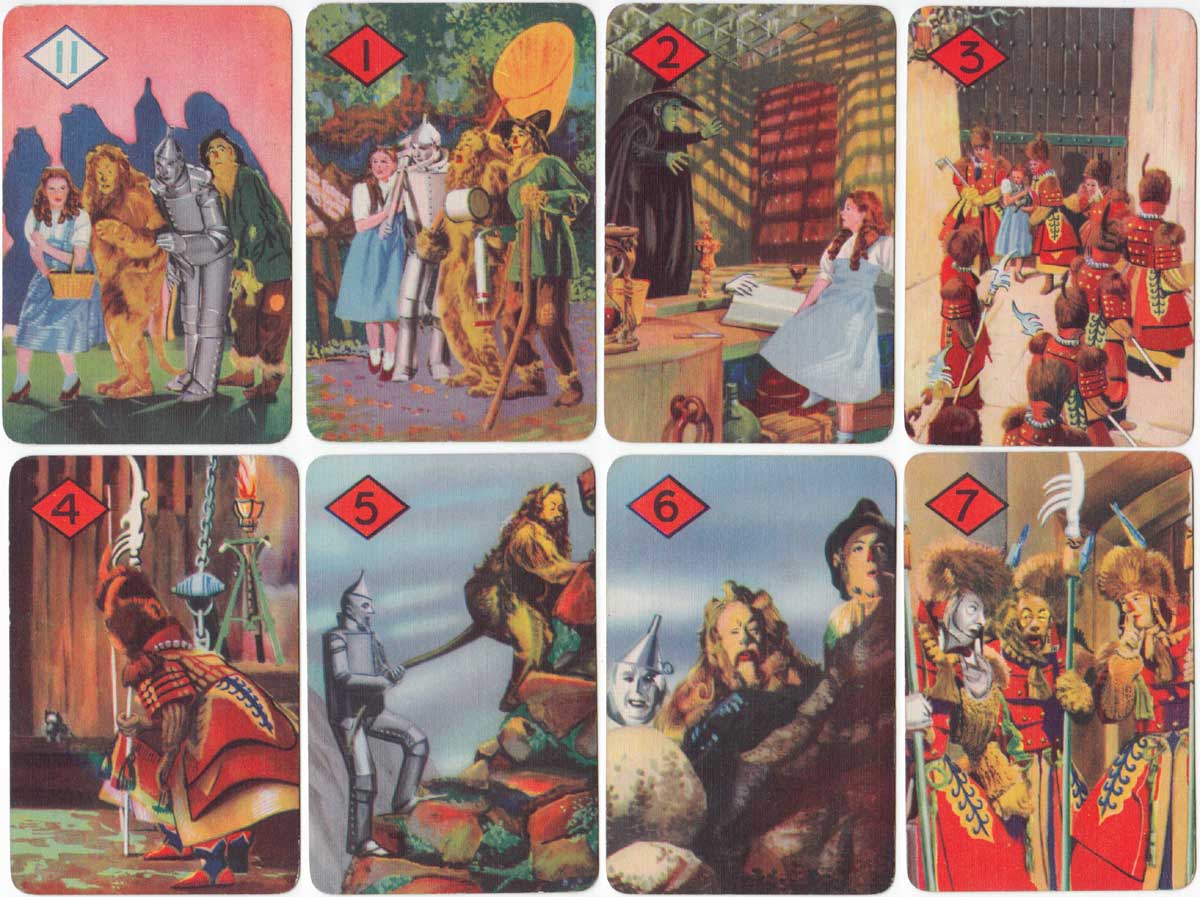 Wizard of Oz card game published by Pepys, 1940