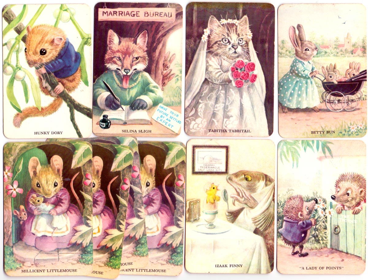 Woodland Old Maid, a Pepys Card Game illustrated by Racey Helps, first published c.1957 Woodland Old Maid, a Pepys Card Game illustrated by Racey Helps, first published c.1957